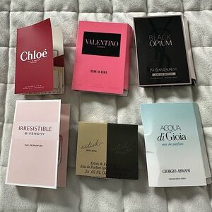 6 fragrance vials